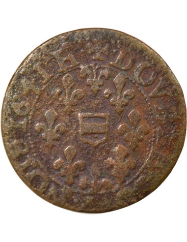 Maximilien de Béthune 1 double tournois Cuivre 1641 Henrichemont