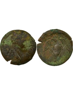 Rome - Provinces Auguste Aigle 1 quadrans Bronze 15-10 Av JC S Reims