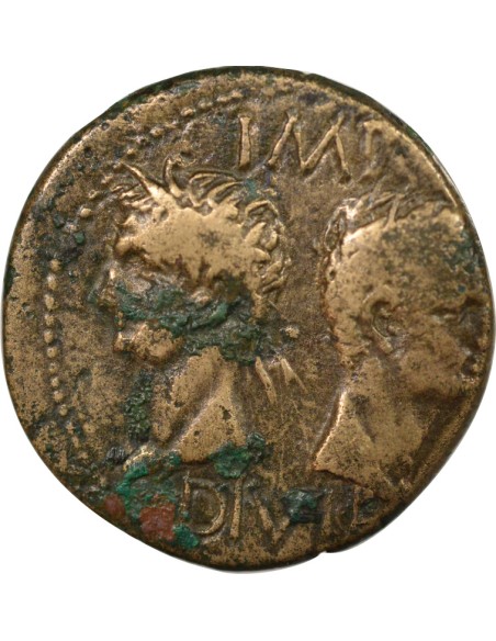 Rome - Provinces Auguste 1 dupondius Bronze 20-10 Av JC Nîmes