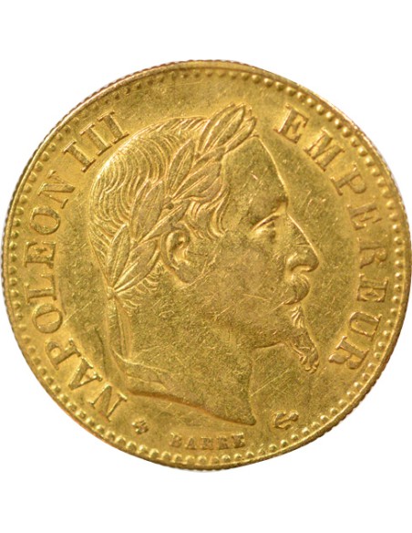 Grand 10 10 francs Or 1862 BB Strasbourg