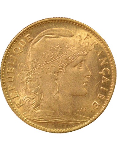 Coq 10 francs Or 1909 A Paris