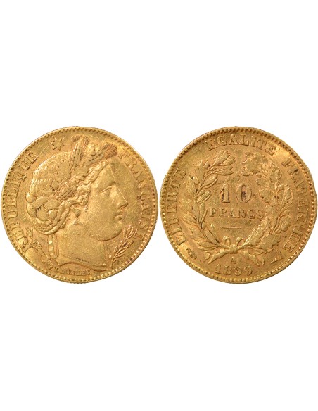 IIIe République 10 francs Or 1899 A - Paris