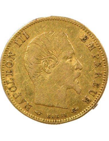 Napoléon III Tête nue 5 francs Or 1860 A Paris