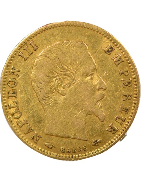 Napoléon III Tête nue 5 francs Or 1860 A Paris