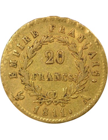 Roi d'Italie Empire 20 francs Or 1811 A - Paris