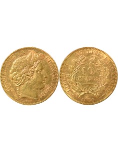 IIIe République 10 francs Or 1896 A - Paris