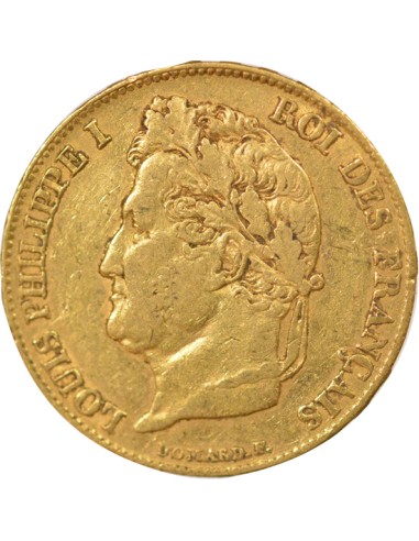 Louis-Philippe Ier Domard 20 francs Or 1839 A - Paris