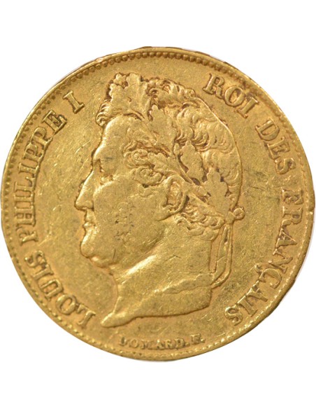 Louis-Philippe Ier Domard 20 francs Or 1839 A - Paris