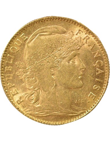 Coq  10 francs Or 1899 A Paris
