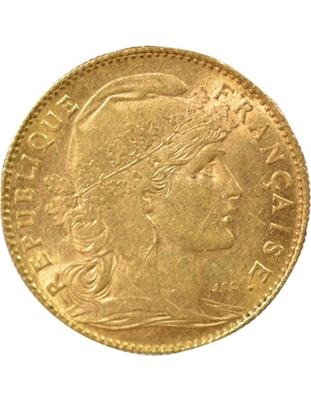 Coq  10 francs Or 1899 A Paris