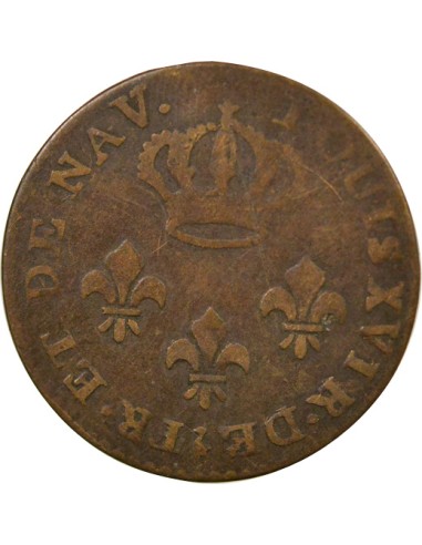 Guyane Française Louis XVI 2 sous Billon 1789 A - Paris