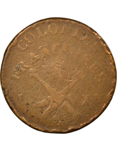 Colonies Françaises Louis XV 1 sol Cuivre 1767 A - Paris