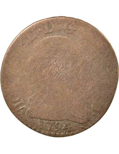 Sardaigne Victor Amédée III 10 soldi Billon 1794