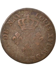 Guyane Française Louis XVI 3 sous Billon 1781 A - Paris 2