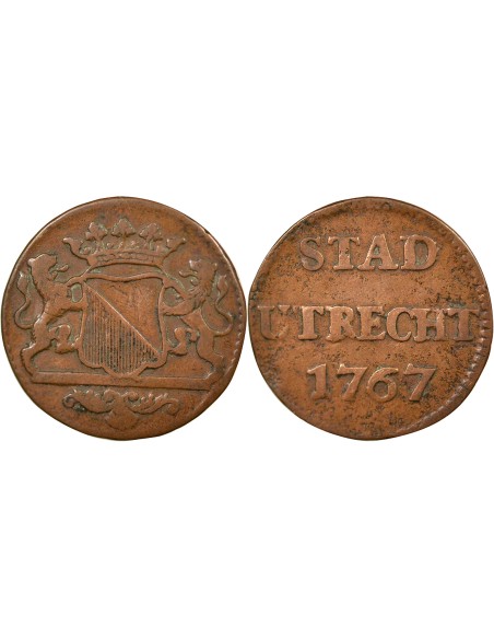 Pays-Bas 1 duit Cuivre 1767 Utrecht