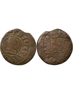 Espagne Philippe IV 16 maravedis Cuivre 1661 S Séville