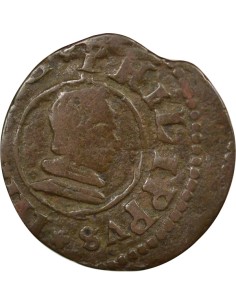 Espagne Philippe IV 16 maravedis Cuivre 1661 S Séville 2