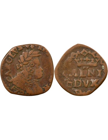 Milan Charles VI du Saint Empire 1 quattrino Cuivre 1728