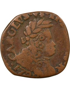 Milan Charles VI du Saint Empire 1 quattrino Cuivre 1728 2