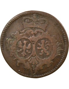 Etats-Allemands (Sayn-Altenkirchen) Charles-Guillaume-Frédéric de Brandebourg-Ansbach 1/4 stuber Cuivre 1753 2