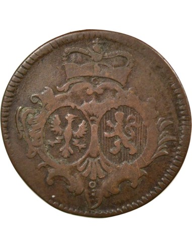 Etats-Allemands (Sayn-Altenkirchen) Charles-Guillaume-Frédéric de Brandebourg-Ansbach 1/4 stuber Cuivre 1753