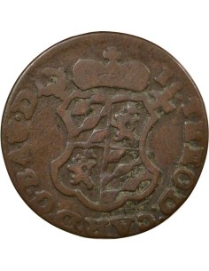 Belgique Jean Théodore de Bavière 1 liard Cuivre 1752 Liège 2