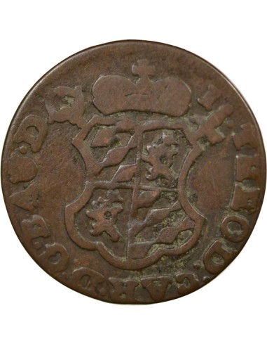 Belgique Jean Théodore de Bavière 1 liard Cuivre 1752 Liège