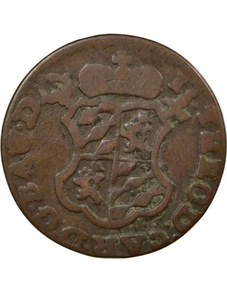 Belgique Jean Théodore de Bavière 1 liard Cuivre 1752 Liège