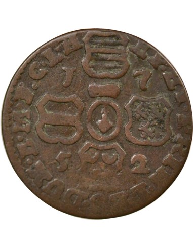 Belgique Jean Théodore de Bavière 1 liard Cuivre 1752 Liège