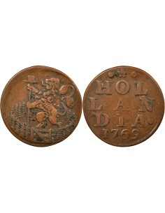 Pays-Bas 1 duit Cuivre 1769 Dordrecht