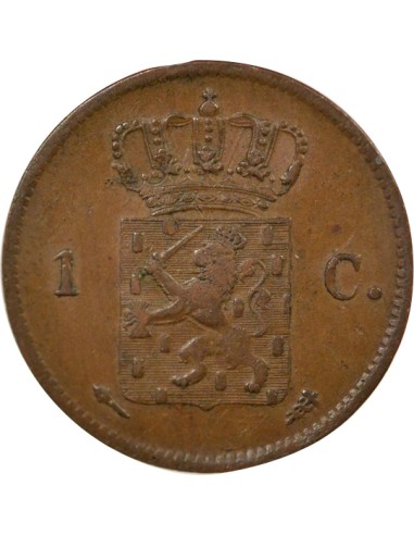 Pays-Bas Guillaume Ier de Prusse 1 cent Cuivre 1823 Utrecht