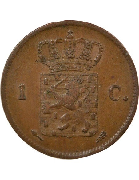 Pays-Bas Guillaume Ier de Prusse 1 cent Cuivre 1823 Utrecht
