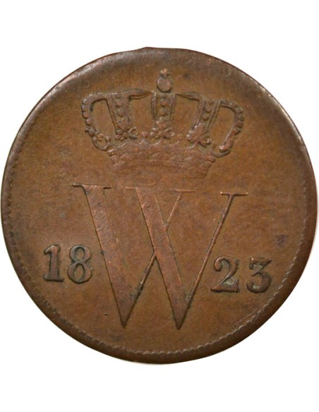 Pays-Bas Guillaume Ier de Prusse 1 cent Cuivre 1823 Utrecht