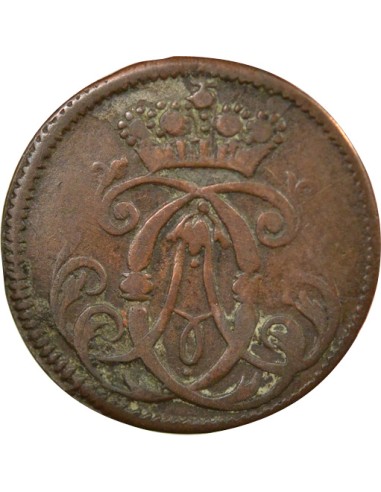 Etats-Allemands (Cologne) Clément Auguste I de Bavière 1/4 stuber Cuivre 1745