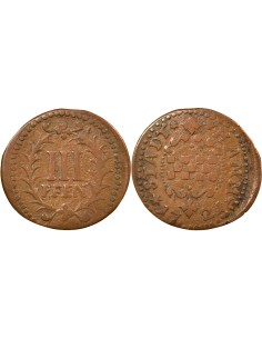 Etats-Allemands (Hamm) 3 pfennig Cuivre 1721