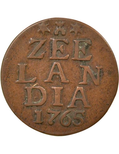 Pays-Bas 1 duit Cuivre 1765 Middelburg