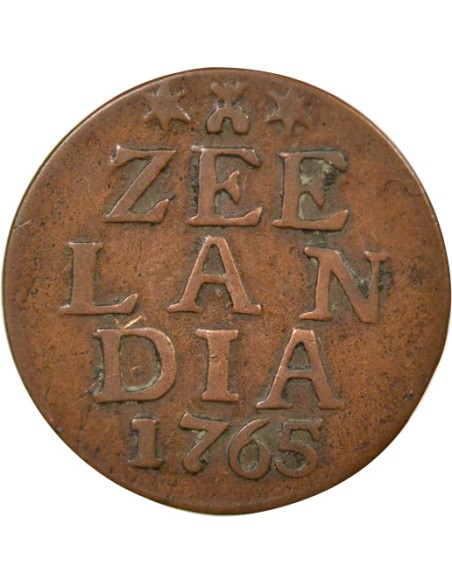 Pays-Bas 1 duit Cuivre 1765 Middelburg