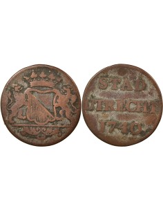 Pays-Bas 1 duit Cuivre 1740 Utrecht