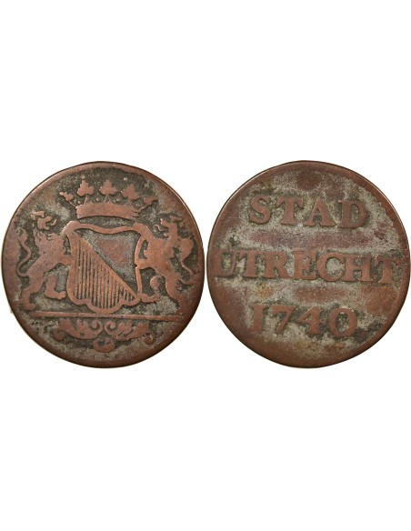 Pays-Bas 1 duit Cuivre 1740 Utrecht