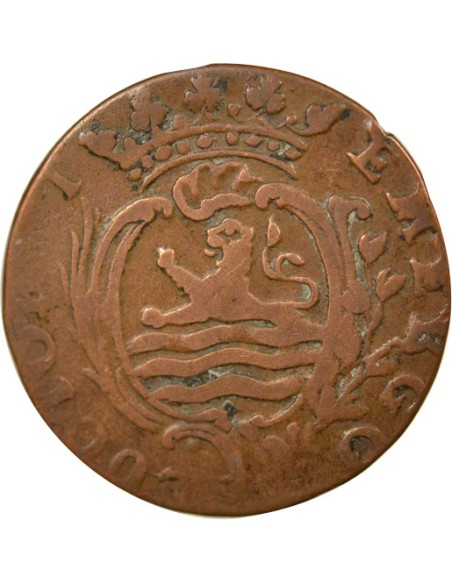 Pays-Bas 1 duit Cuivre 1767 Middelburg