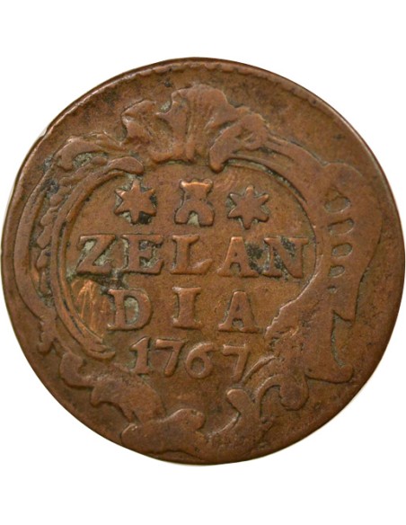 Pays-Bas 1 duit Cuivre 1767 Middelburg