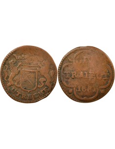 Pays-Bas 1 duit Cuivre 1681 Utrecht