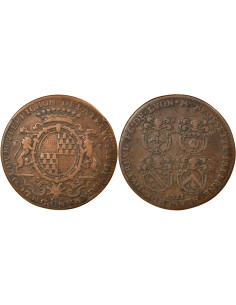 Camille Perrichon Prévôt de Lyon 1 jeton Cuivre 1731