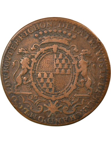 Camille Perrichon Prévôt de Lyon 1 jeton Cuivre 1731