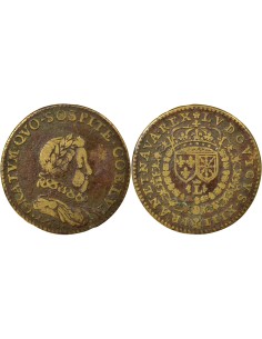 Louis XIII 1 jeton Laiton XVIIe Siècle