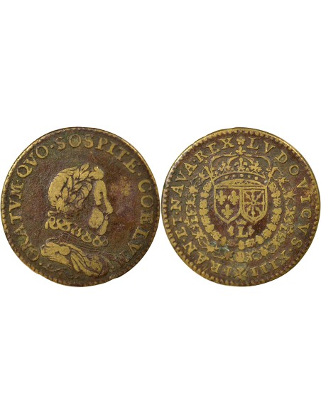 Louis XIII 1 jeton Laiton XVIIe Siècle