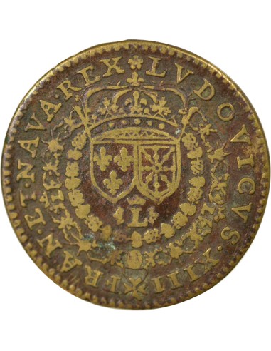 Louis XIII 1 jeton Laiton XVIIe Siècle