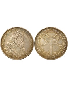 Belgique Charles VI du Saint Empire Territoire d'Ypres 1 jeton Argent 1720