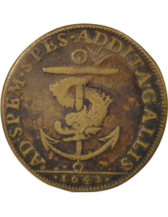 Louis XIII Conseil du Roi 1 jeton Laiton 1641 2