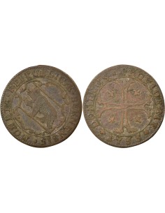 Suisse (Berne) 1/2 batzen Billon 1755